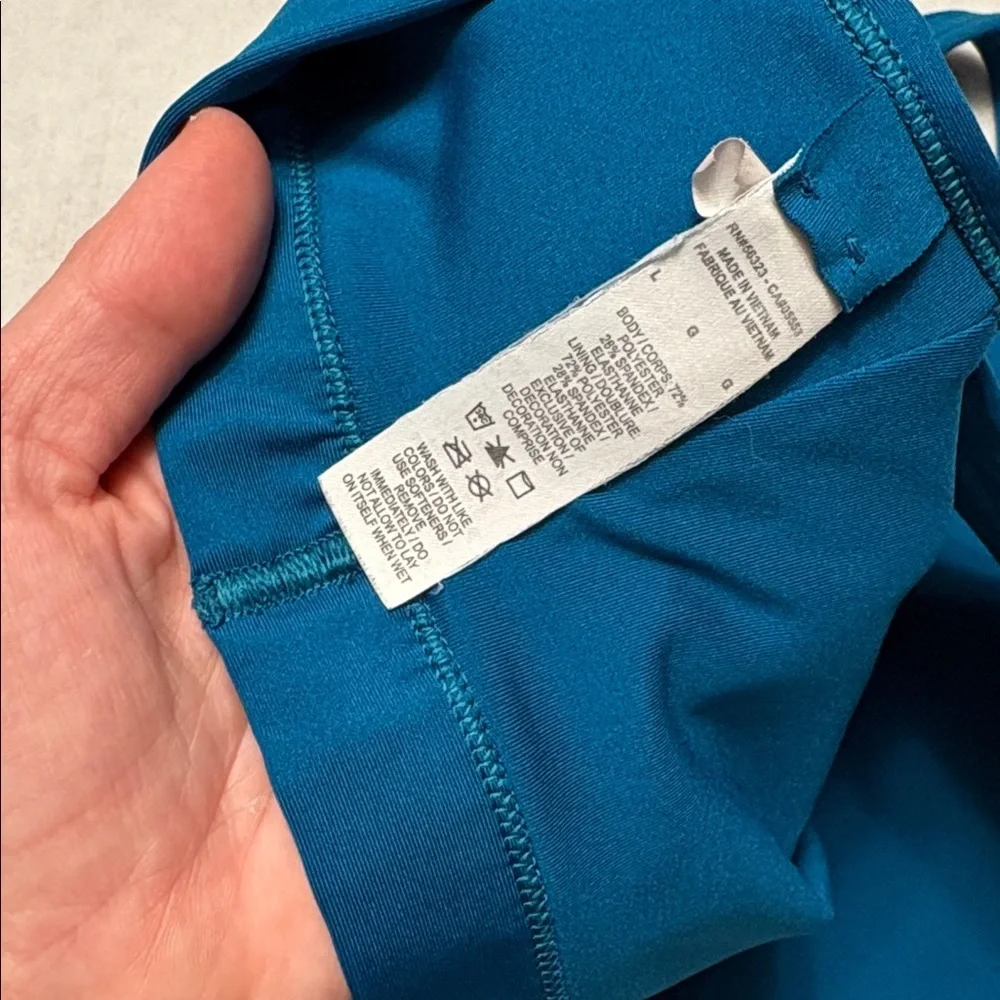 Nike large Women's teal blue Sports Bra